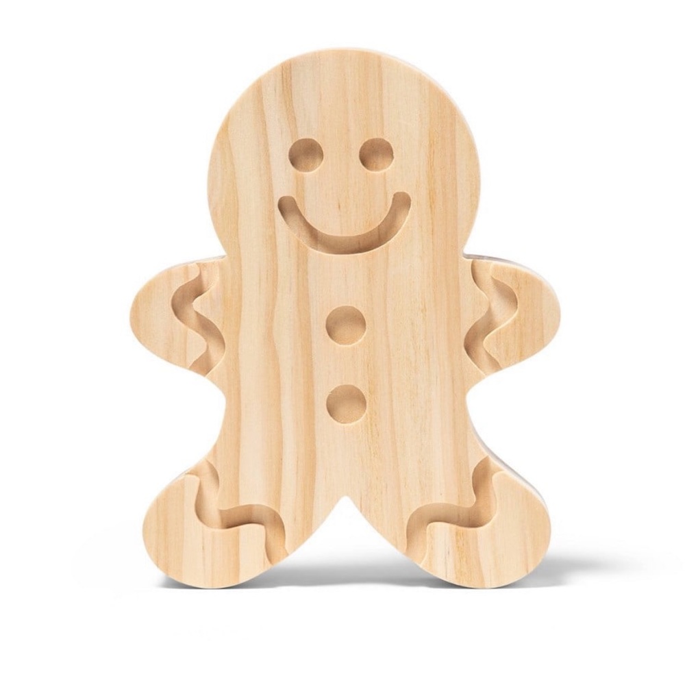 Freestanding wood Mondo llama gingerbread man - Picture 2 of 5